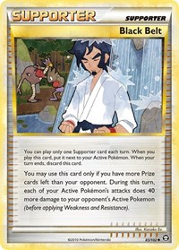 Black Belt 85/102 Triumphant Reverse Holo Pokémon card