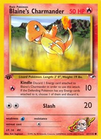 Blaine's Charmander 061/132 · 1st Edition