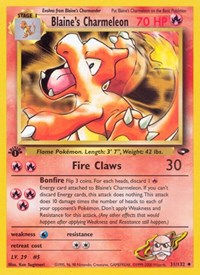 Blaine's Charmeleon 031/132 · 1st Edition