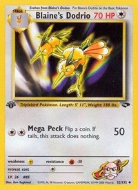 Blaine's Dodrio 032/132 · 1st Edition