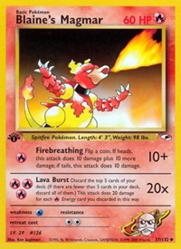 Blaine's Magmar 037/132 · 1st Edition