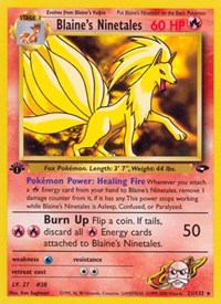 Blaine's Ninetales 021/132 · 1st Edition