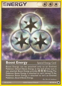 Boost Energy 87/101 EX Dragon Frontiers Reverse Holo Pokémon card