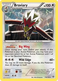 Braviary 116/135 · Reverse Holo