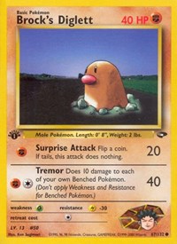 Brock's Diglett 067/132 · 1st Edition