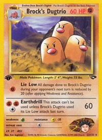 Brock's Dugtrio 022/132 · 1st Edition