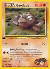 Brock's Geodude 038/132 · 1st Edition