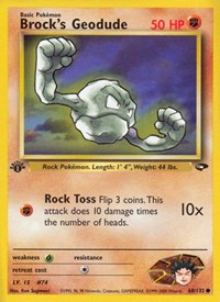 Brock's Geodude 068/132 · 1st Edition