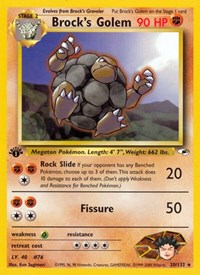 Brock's Golem 020/132 · 1st Edition
