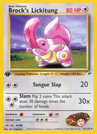 Brock's Lickitung 041/132 · 1st Edition