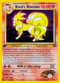 Brock's Ninetales 003/132 · 1st Edition