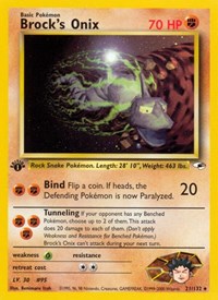 Brock's Onix 021/132 · 1st Edition