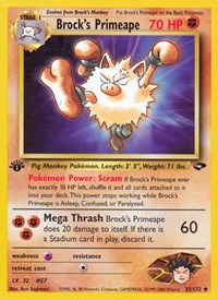 Brock's Primeape 035/132 · 1st Edition