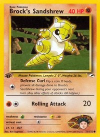 Brock's Sandshrew 071/132 · 1st Edition