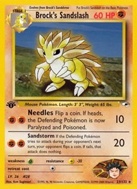 Brock's Sandslash 023/132 · 1st Edition