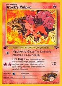 Brock's Vulpix 037/132 · 1st Edition