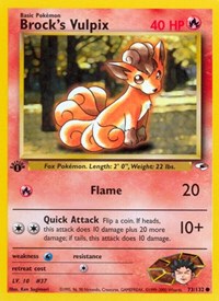 Brock's Vulpix 073/132 · 1st Edition