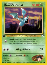 Brock's Zubat 024/132 · 1st Edition