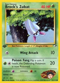 Brock's Zubat 074/132 · 1st Edition