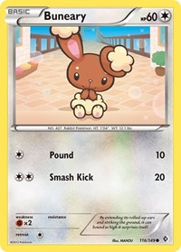 Buneary 116/149 · Reverse Holo