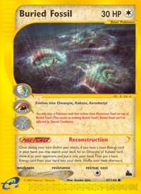 Buried Fossil 047/144 Skyridge Reverse Holo Pokémon card