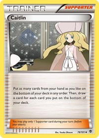 Caitlin 78/101 Plasma Blast Reverse Holo Pokémon card