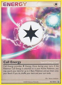 Call Energy 92/100 Majestic Dawn Reverse Holo Pokémon card