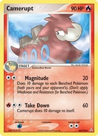 Camerupt 36/110 · Reverse Holo