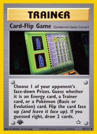 Card-Flip Game (Goldenrod Game Corner) 092/111 Neo Genesis 1st Edition Pokémon card