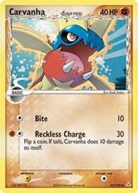 Carvanha (Delta Species) 61/110 · Reverse Holo