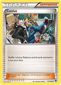 Cassius 115/146 XY Base Set Reverse Holo Pokémon card