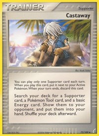 Castaway 72/100 EX Crystal Guardians Reverse Holo Pokémon card