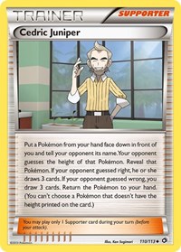 Cedric Juniper 110/113 Legendary Treasures Reverse Holo Pokémon card