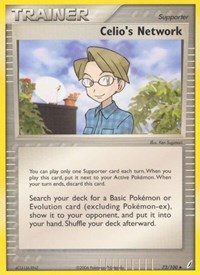 Celio's Network 73/100 EX Crystal Guardians Reverse Holo Pokémon card