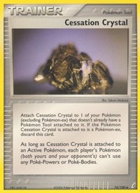 Cessation Crystal 74/100 EX Crystal Guardians Reverse Holo Pokémon card