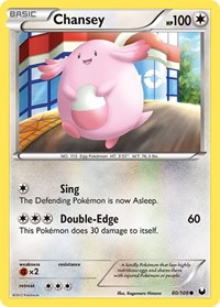 Chansey 80/108 · Reverse Holo