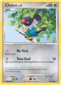 Chatot 74/130 · Reverse Holo