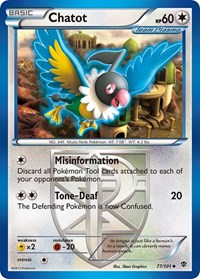 Chatot (Team Plasma) 77/101 · Reverse Holo