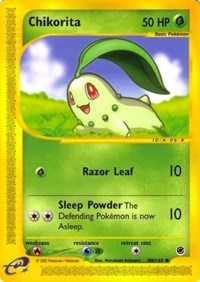 Chikorita 100/165 · Reverse Holo