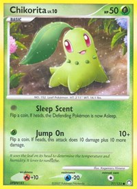 Chikorita 77/123 · Reverse Holo