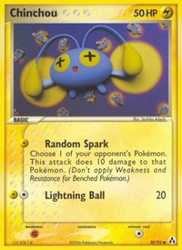 Chinchou 50/92 · Reverse Holo