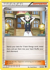 Cilan 86/99 Next Destinies Reverse Holo Pokémon card