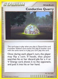 Conductive Quarry 82/100 Stormfront Reverse Holo Pokémon card
