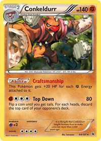 Conkeldurr 64/101 · Reverse Holo