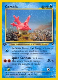 Corsola 37/75 · 1st Edition