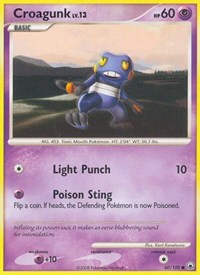 Croagunk 60/100 · Reverse Holo