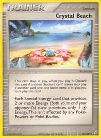 Crystal Beach 75/100 EX Crystal Guardians Reverse Holo Pokémon card