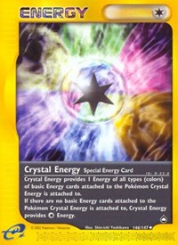 Crystal Energy 146/147 Aquapolis Reverse Holo Pokémon card
