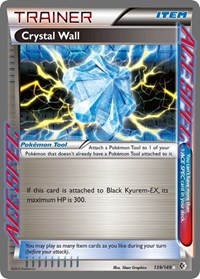 Crystal Wall 139/149 Boundaries Crossed Pokémon card