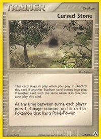 Cursed Stone 72/92 EX Legend Maker Reverse Holo Pokémon card